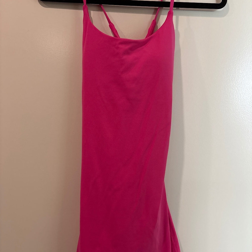 Pink Halara workout dress